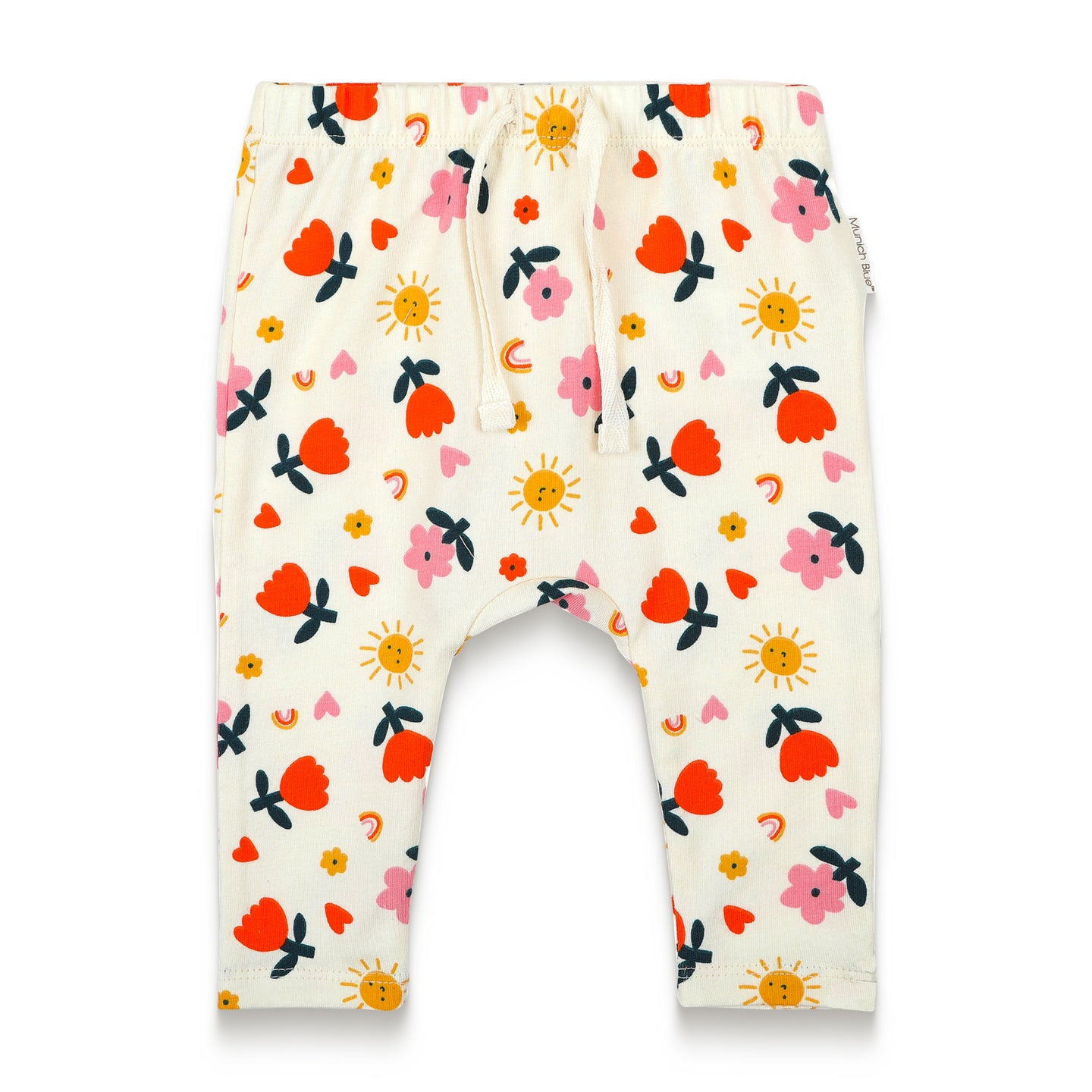 Toddler Girl Slouchy Pants - Sunny Flower Print