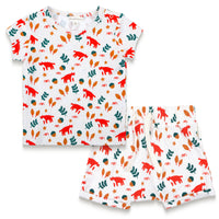 Toddler Boy Short Sleeve T-shirt & Slouchy Shorts Set - Fox Forest Print