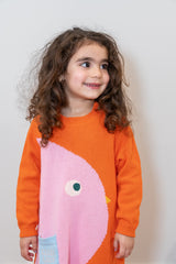 Chirpy Bird Cotton Knitted Sweater Dress